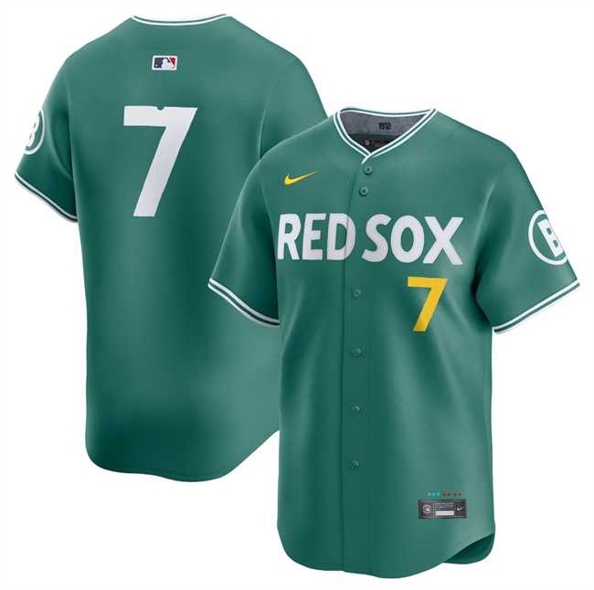 Men%27s Boston Red Sox #7 Masataka Yoshida Green 2025 City Connect Limited Stitched Jersey Dzhi